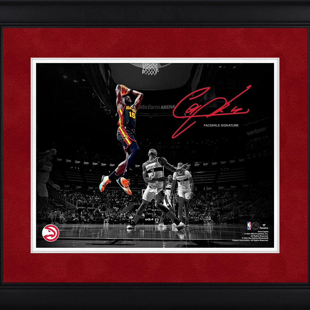 Clint Capela Atlanta Hawks Facsimile Signature Framed 11" x 14" Player Spotlight Photograph