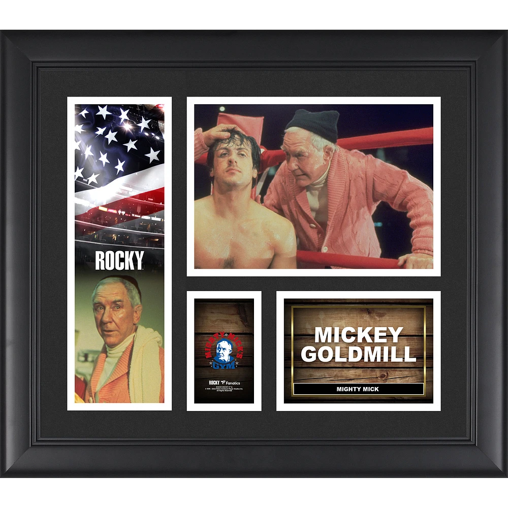 Mickey Goldmill Rocky Framed 15'' x 17'' Collage