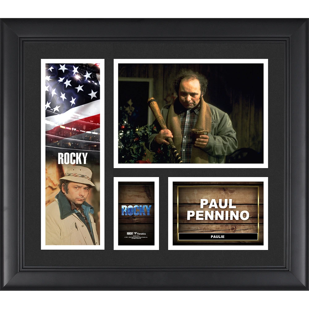 Paulie Pennino Rocky Framed 15'' x 17'' Collage