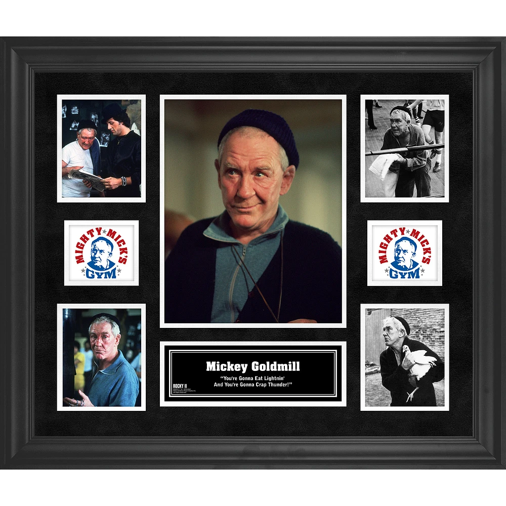 Mickey Goldmill Rocky II Framed 5-Photo Collage