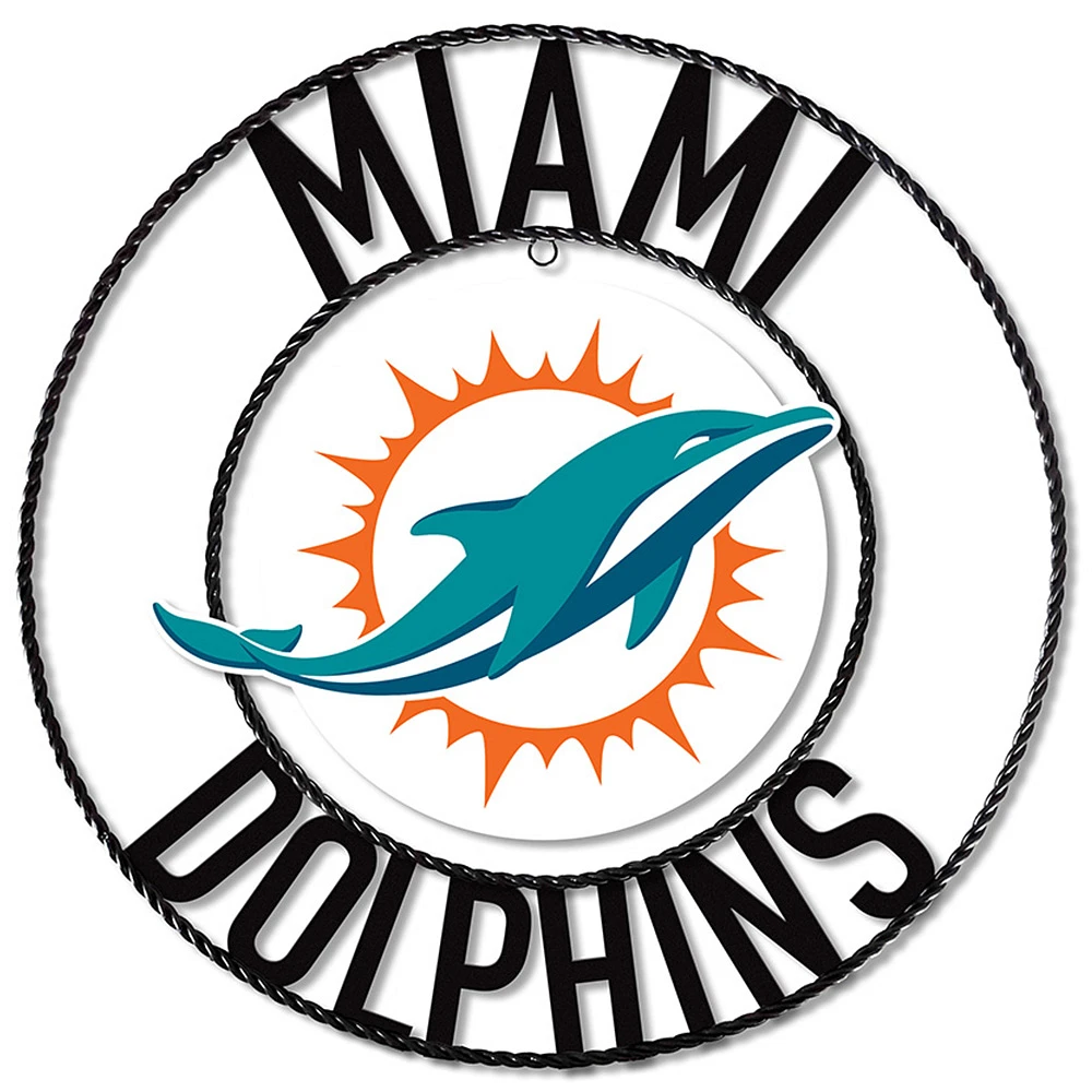 Imperial Miami Dolphins 24'' Wrought Iron Wall Art