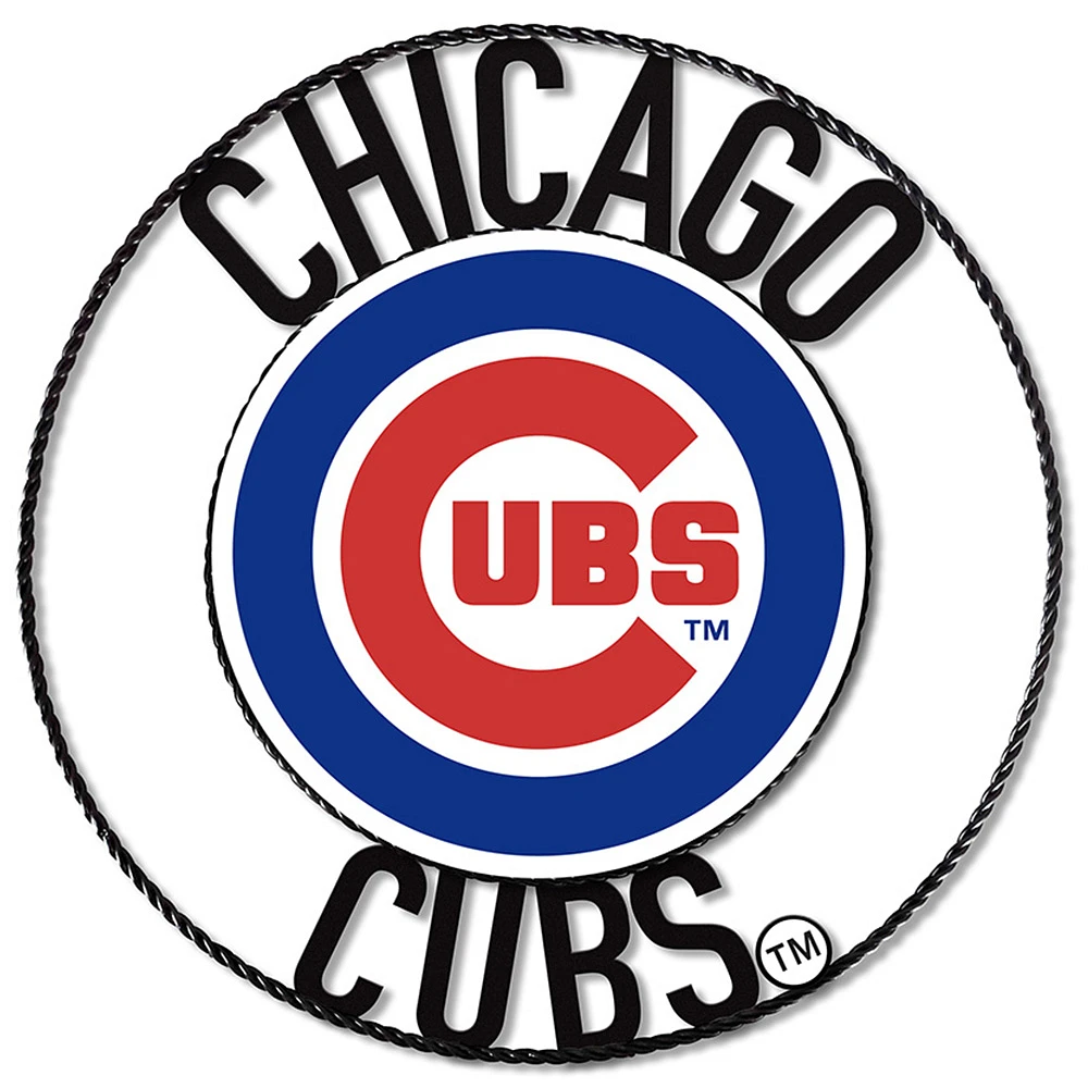 Imperial Chicago Cubs 24'' Wrought Iron Wall Art