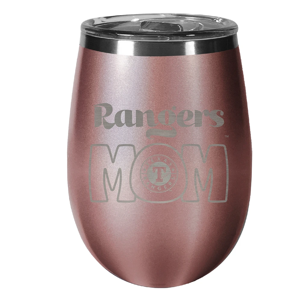Texas Rangers 10oz. Mom Rose Gold Wine Tumbler