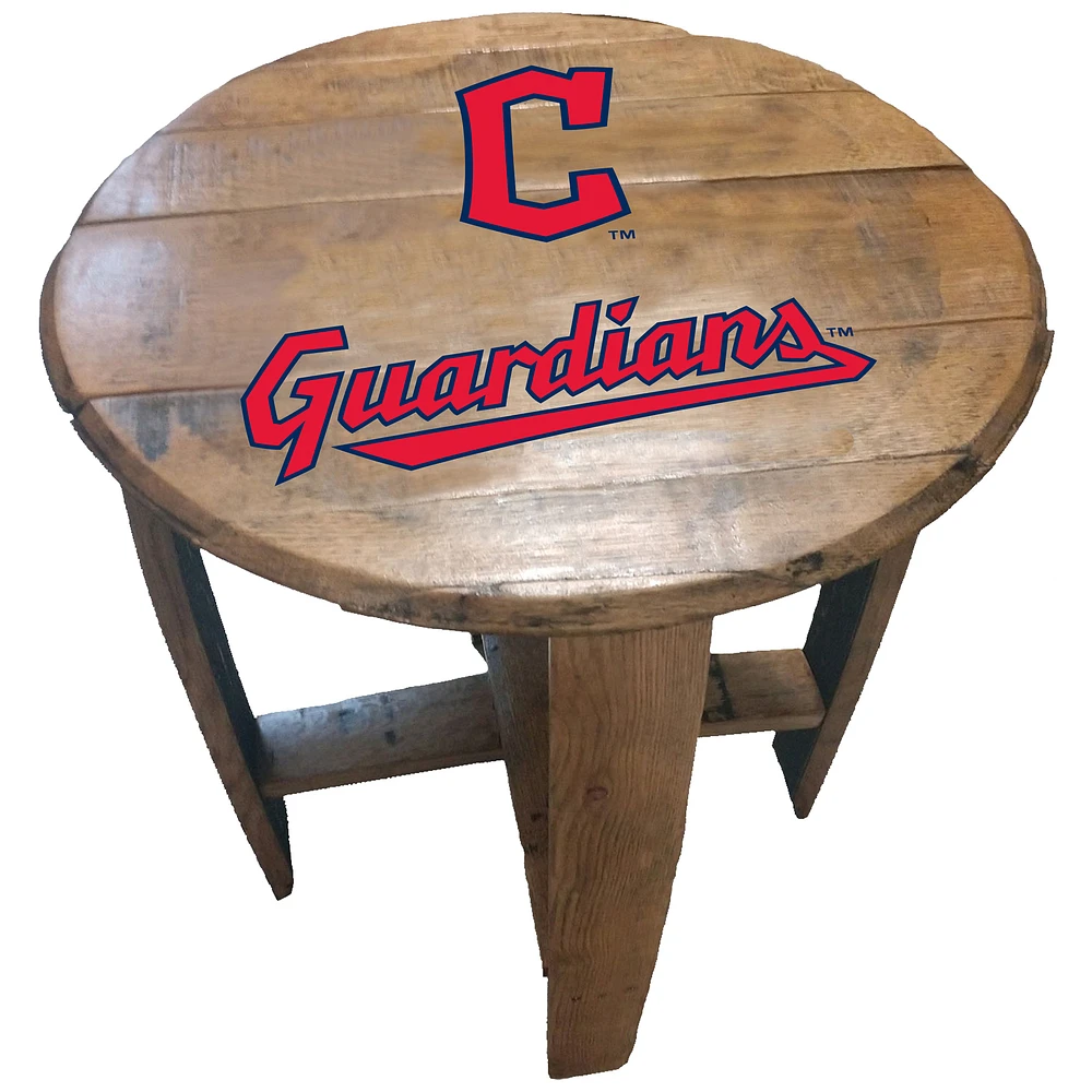 Imperial Cleveland Guardians Team Oak Barrel Table