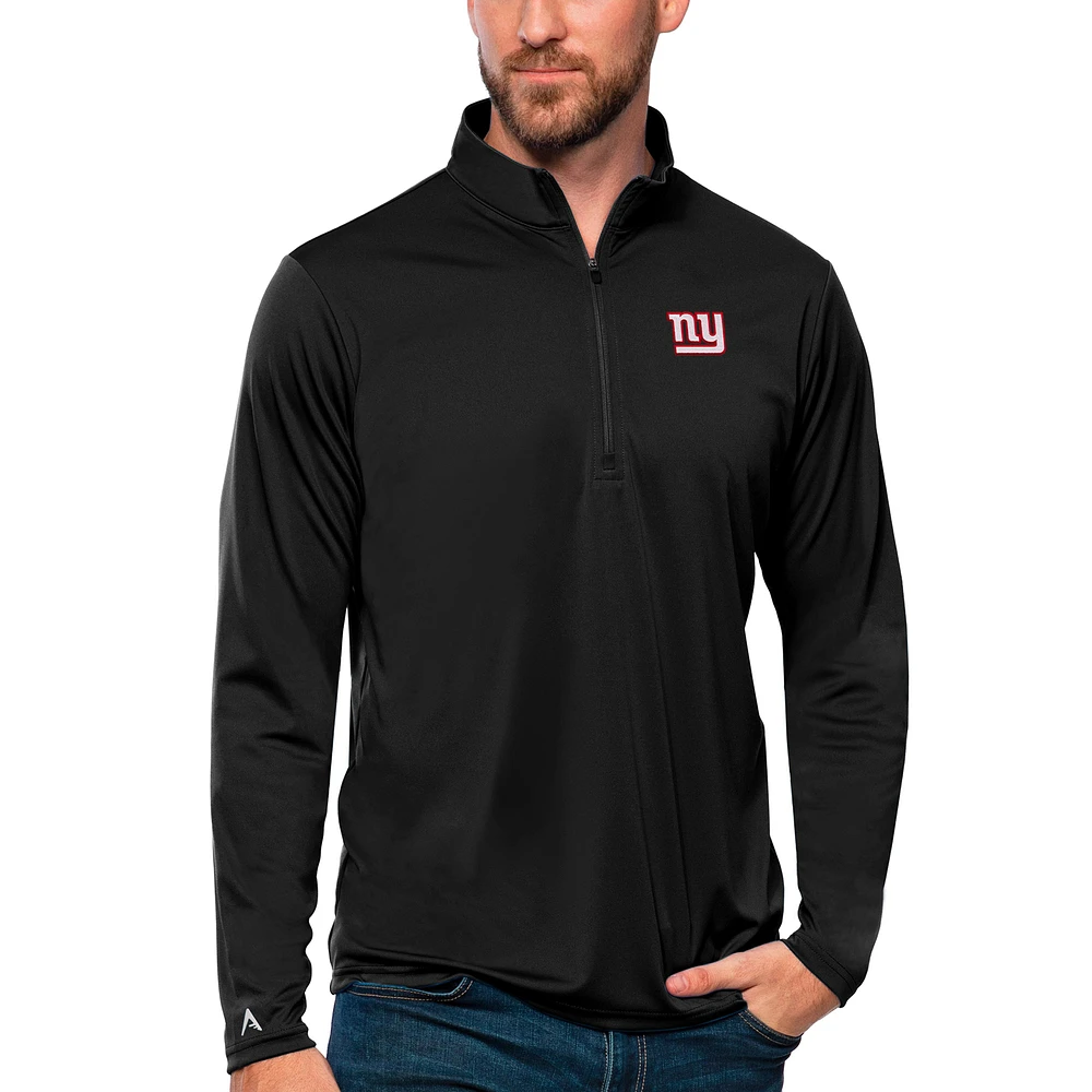 Men's Antigua New York Giants Tribute Quarter-Zip Lightweight Pullover Top