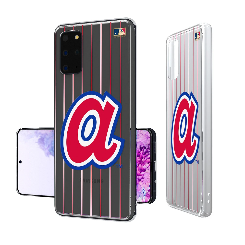 Atlanta Braves 1972-1980 Cooperstown Pinstripe Galaxy Clear Case