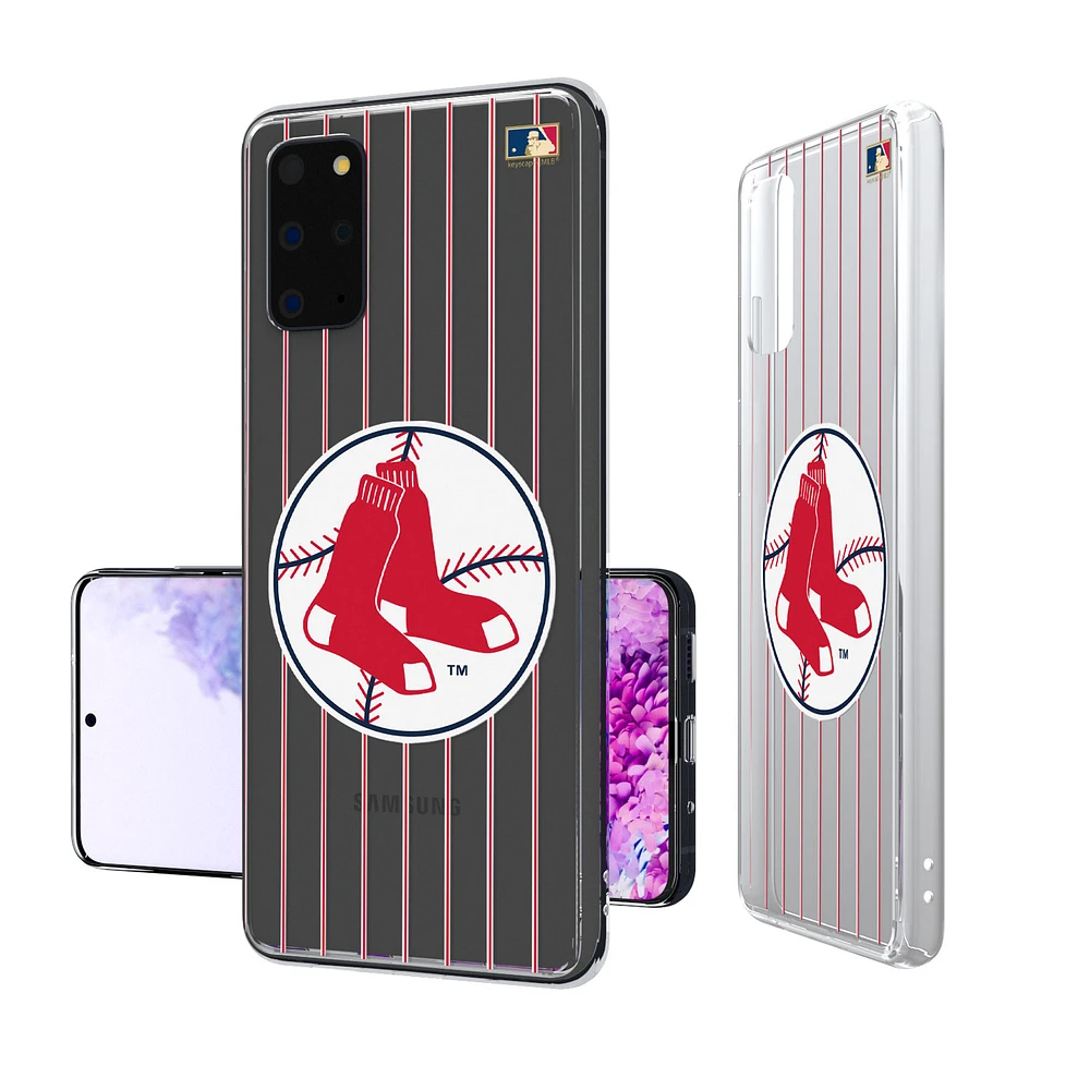 Boston Red Sox - Cooperstown Pinstripe Galaxy Clear Case