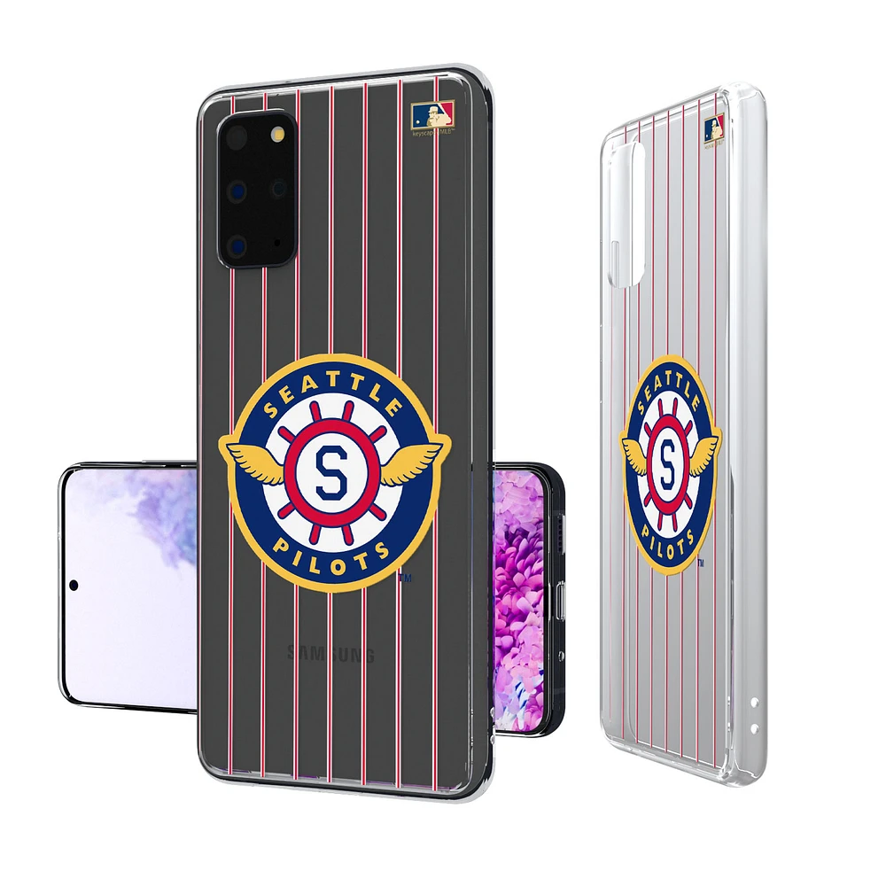 Seattle Pilots 1969 Cooperstown Pinstripe Galaxy Clear Case