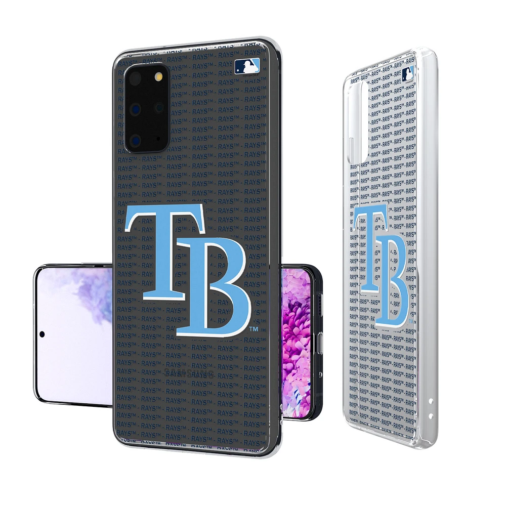 Tampa Bay Rays Galaxy Text Backdrop Clear Case