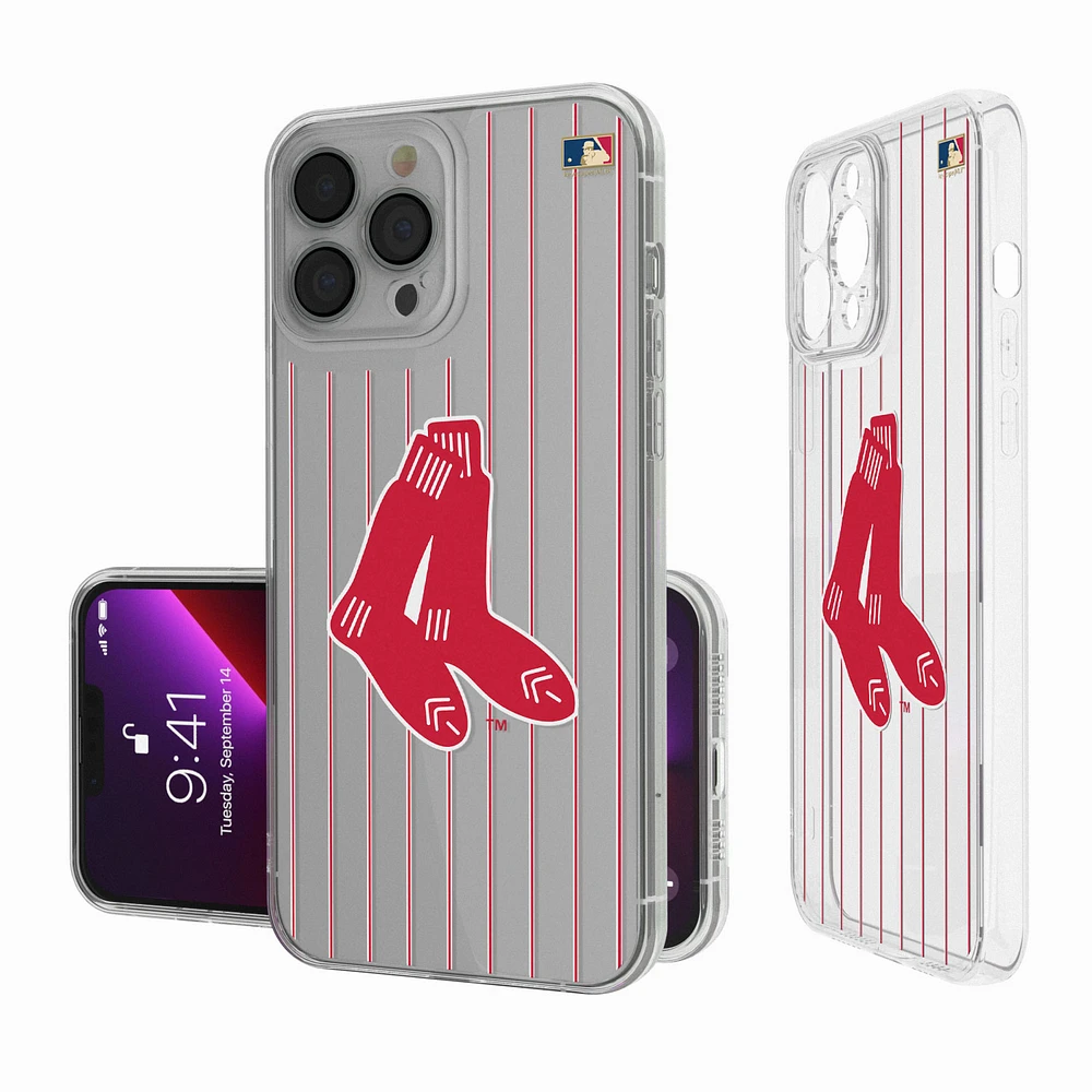 Boston Red Sox 1924-1960 Cooperstown Pinstripe iPhone Clear Case
