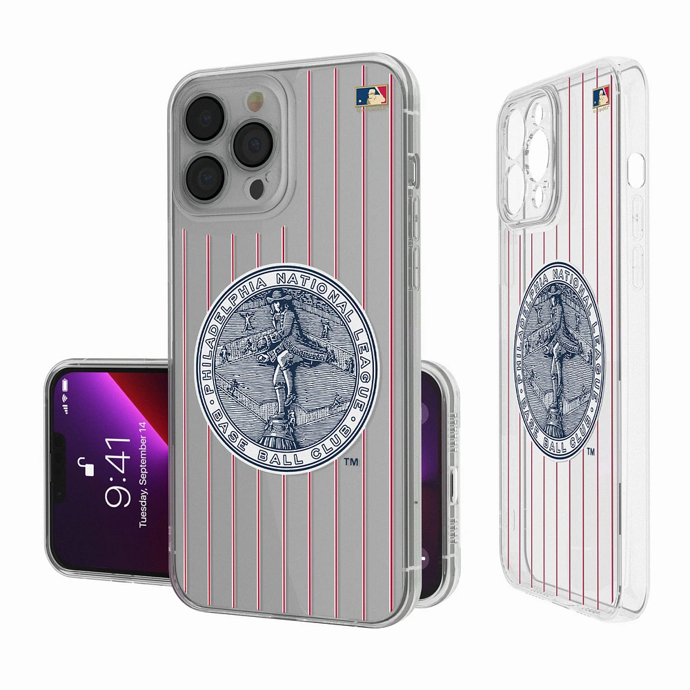 Philadelphia Phillies 1915-1943 Cooperstown Pinstripe iPhone Clear Case