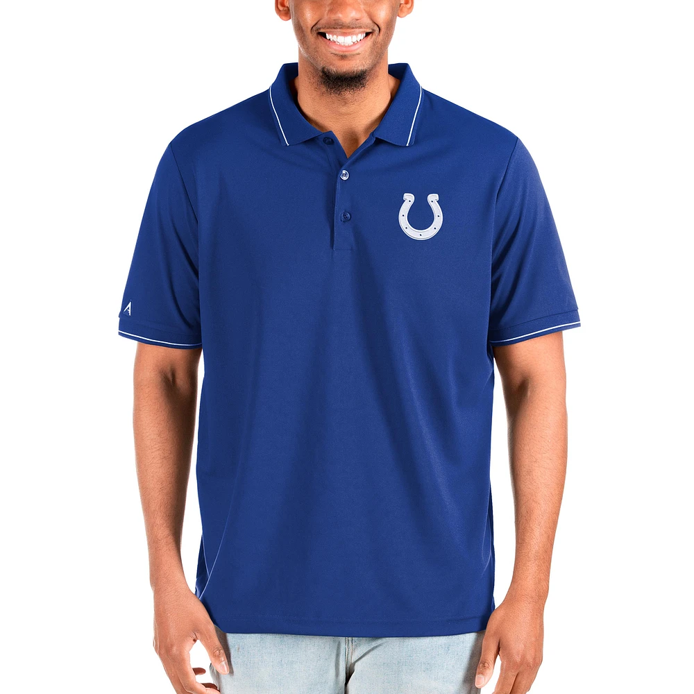Men's Antigua Royal Indianapolis Colts Big & Tall Affluent Polo
