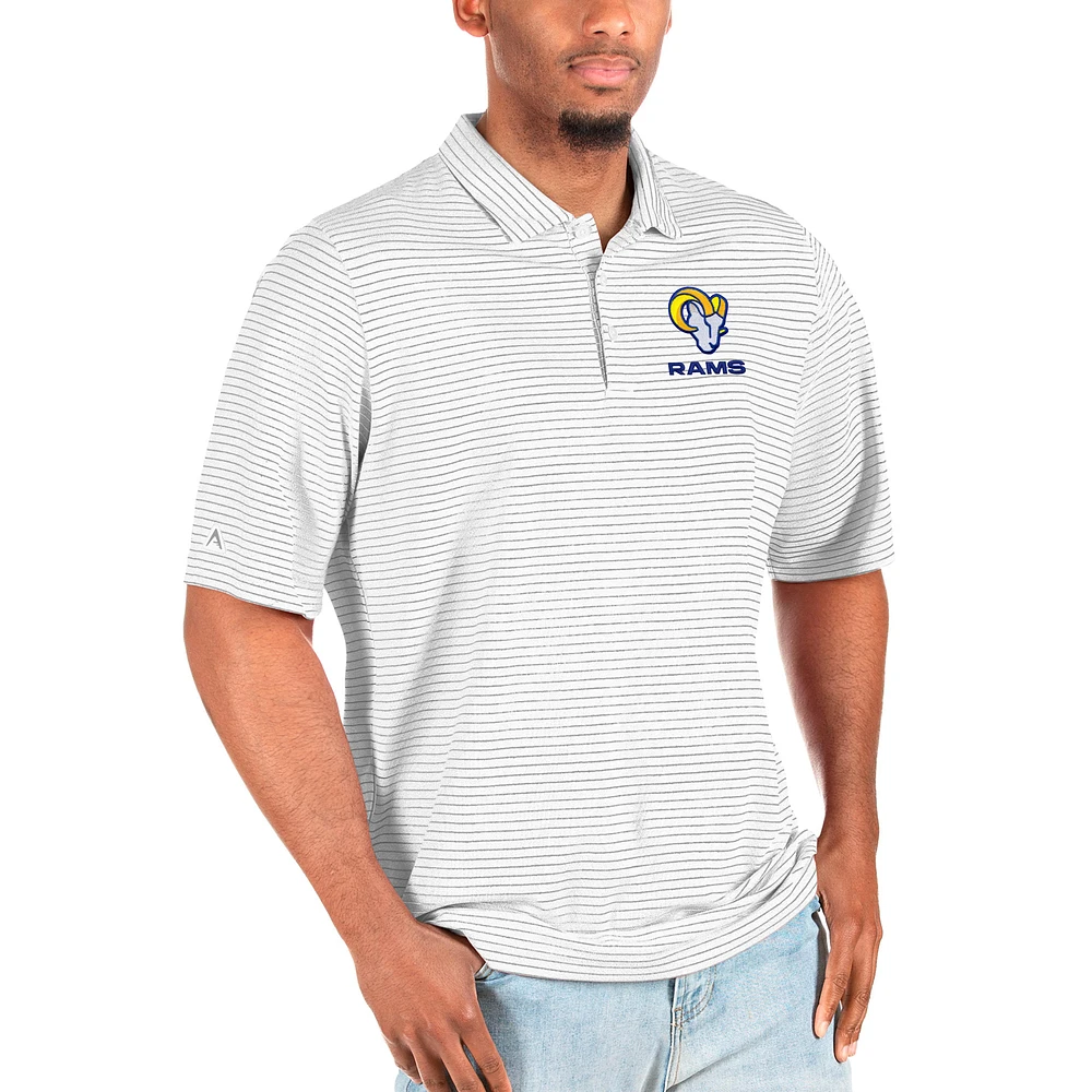 Men's Antigua White Los Angeles Rams Big & Tall Team Logo Esteem Polo