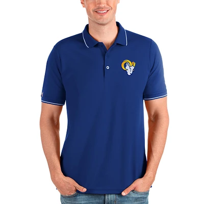 Men's Antigua Royal Los Angeles Rams Affluent Polo