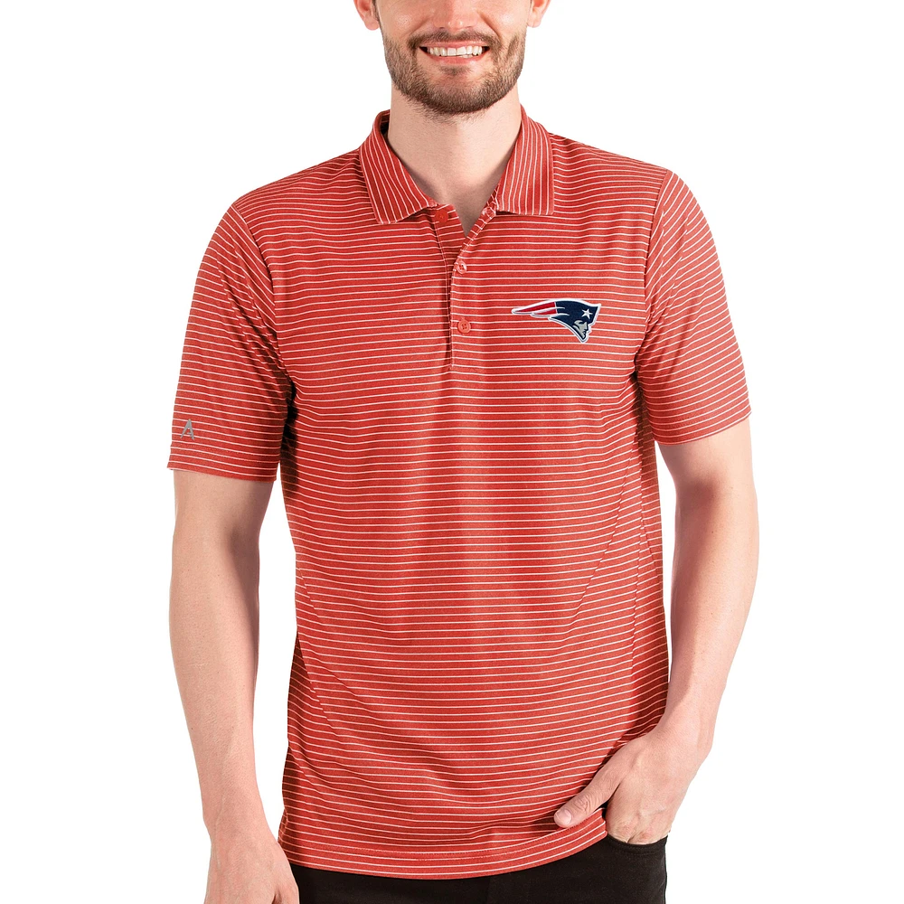 Men's Antigua Red New England Patriots Esteem Polo