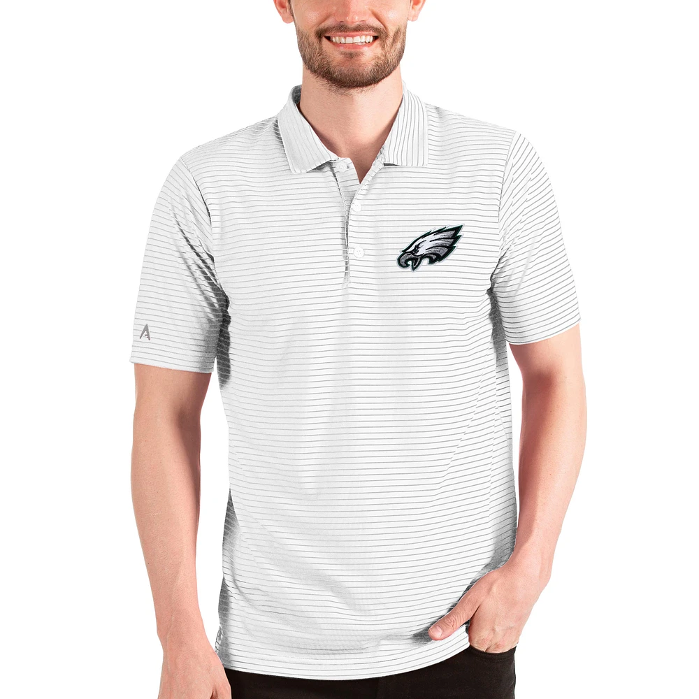 Men's Antigua White Philadelphia Eagles Esteem Polo