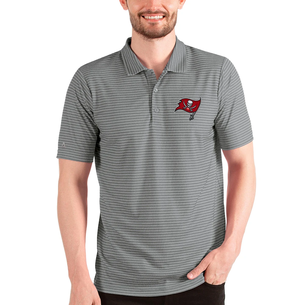 Men's Antigua Steel Tampa Bay Buccaneers Esteem Polo
