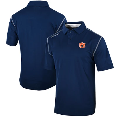 Men's Columbia Navy Auburn Tigers Omni-Wick Shotgun Polo