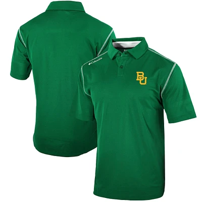 Men's Columbia Forest Green Baylor Bears Omni-Wick Shotgun Polo