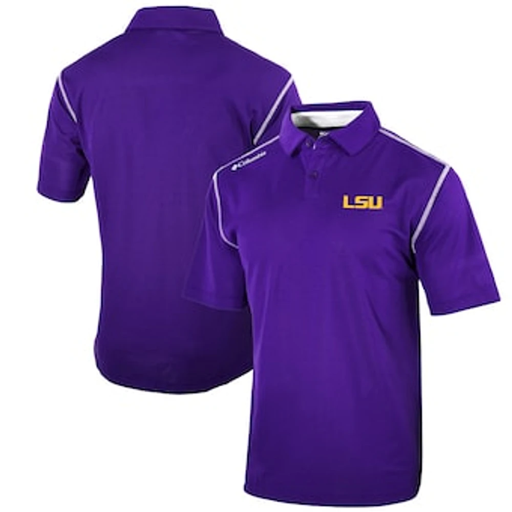 Men's Columbia Purple LSU Tigers Omni-Wick Shotgun Polo