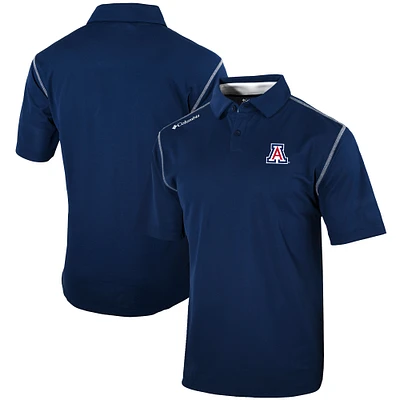Men's Columbia Navy Arizona Wildcats Omni-Wick Shotgun Polo
