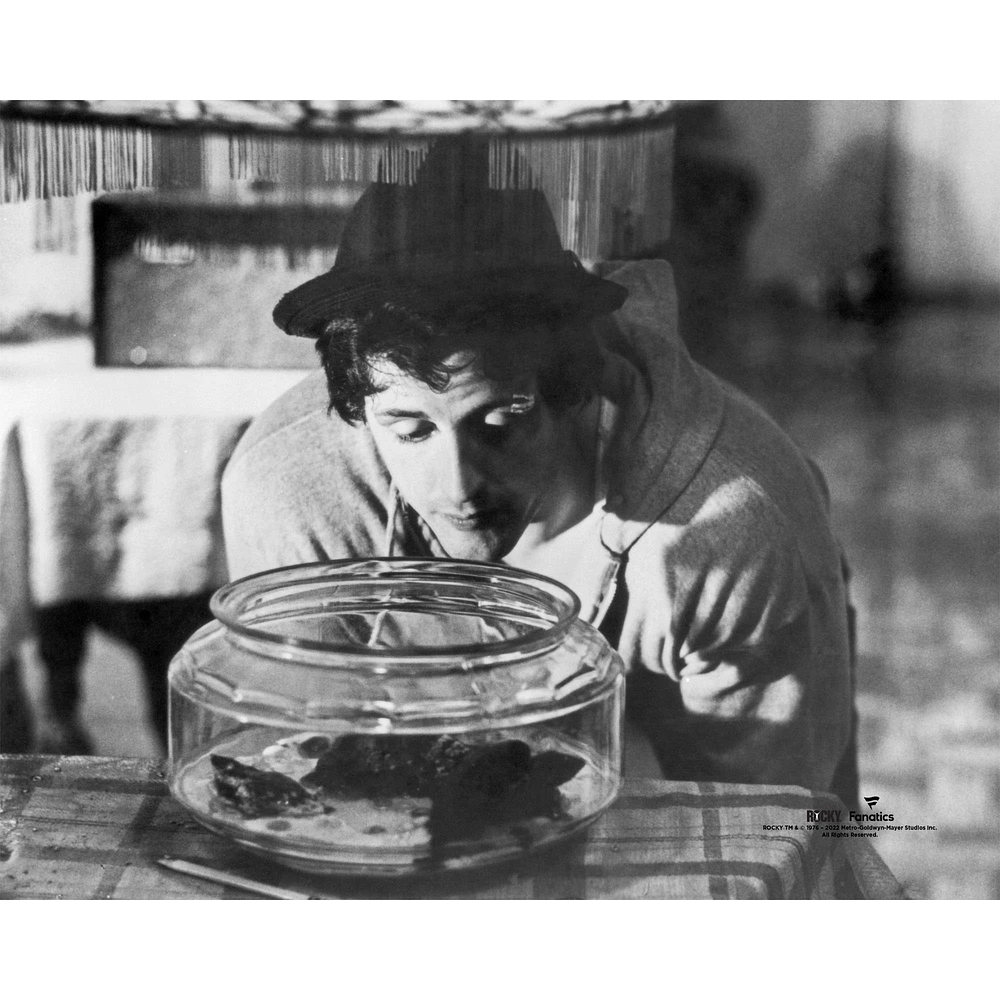 Rocky Unsigned Black & White with Pet Turtles Photograph