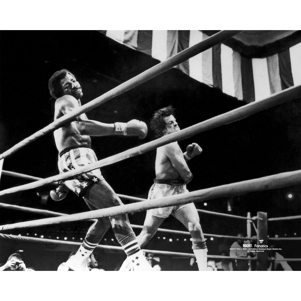 Rocky Unsigned Knockdown vs. Apollo Creed Photograph