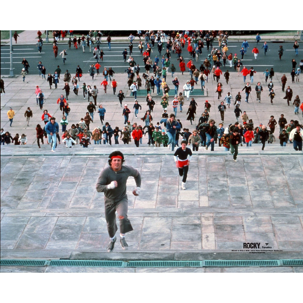 Rocky II Unsigned Chased Up Philadelphia Steps Photograph