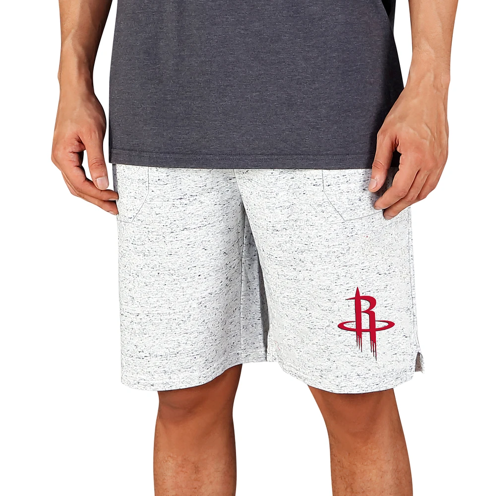 Men's Concepts Sport White/Charcoal Houston Rockets Throttle Knit Jam Shorts