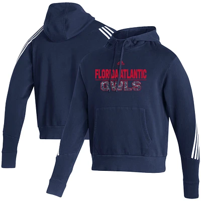 Men's adidas Navy Florida Atlantic Owls Fashion Pullover Hoodie