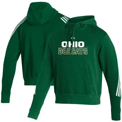Men's adidas Green Ohio Bobcats Fashion Pullover Hoodie