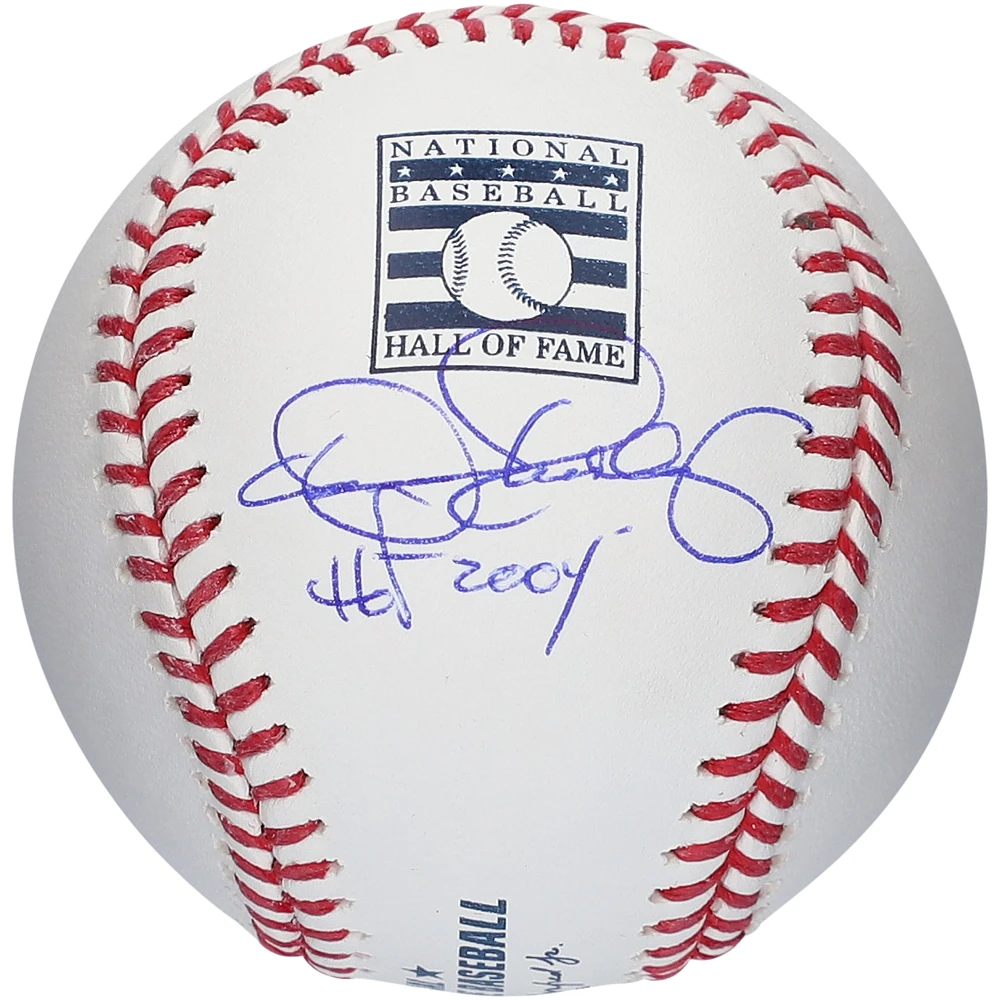 Dennis Eckersley Athletics Autographed Hall of Fame Logo Baseball with "HOF 2004" Inscription