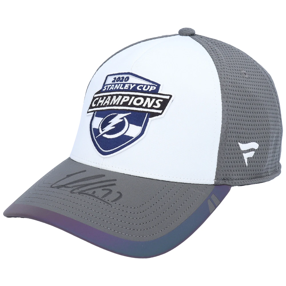Victor Hedman Tampa Bay Lightning Autographed 2020 Stanley Cup Champions Locker Room Cap