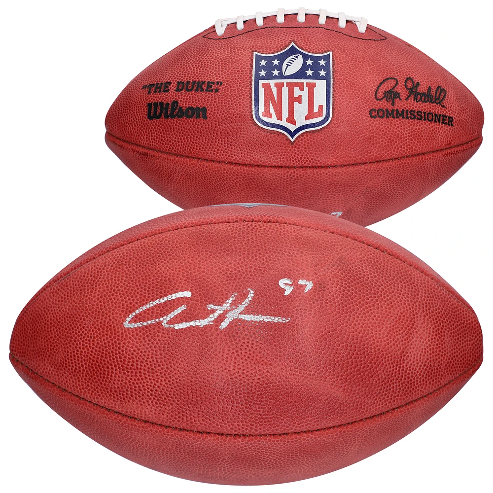 Aidan Hutchinson Detroit Lions Autographed Wilson Duke Full Color Pro Football