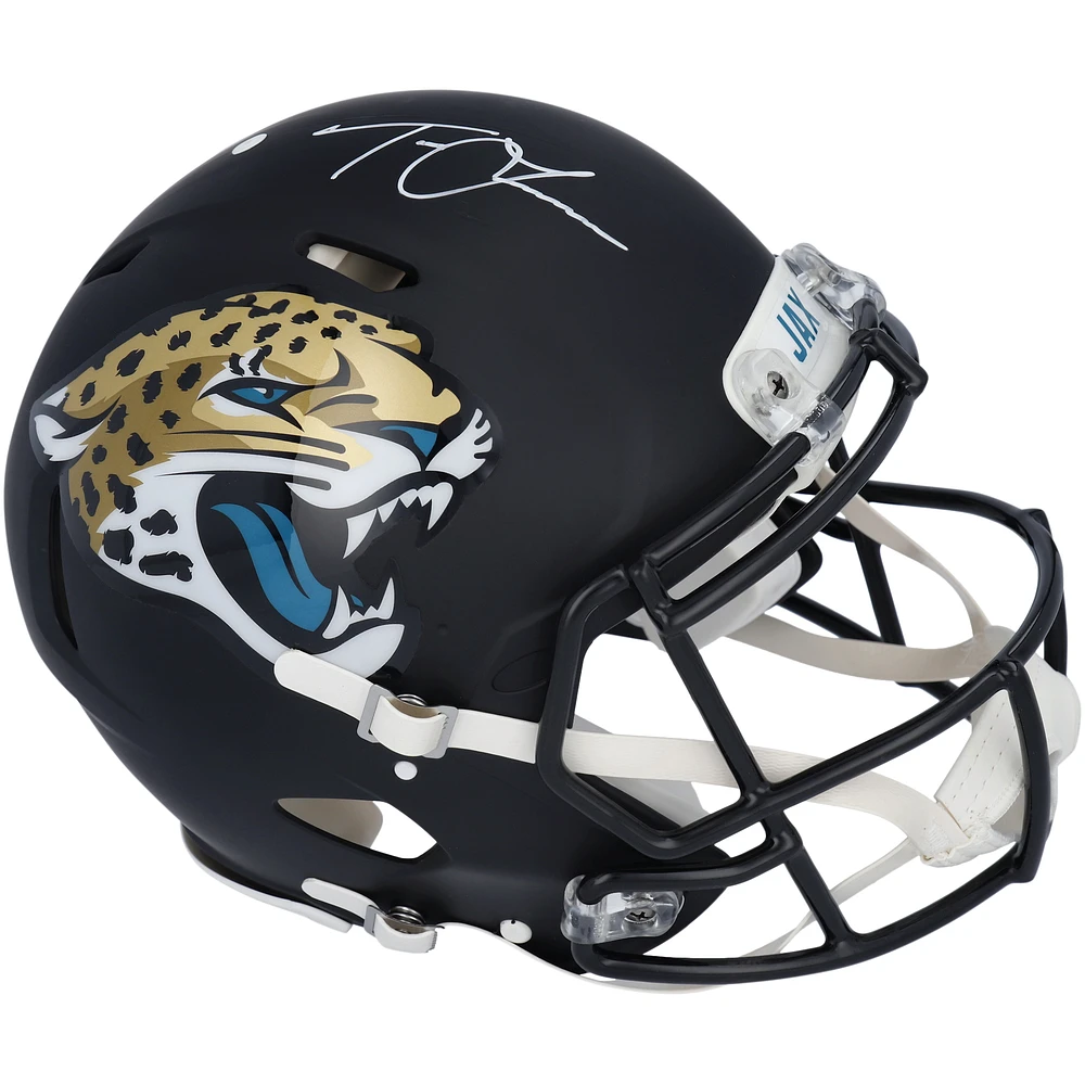 Trevor Lawrence Jacksonville Jaguars Autographed Riddell Black Matte Speed Authentic Helmet