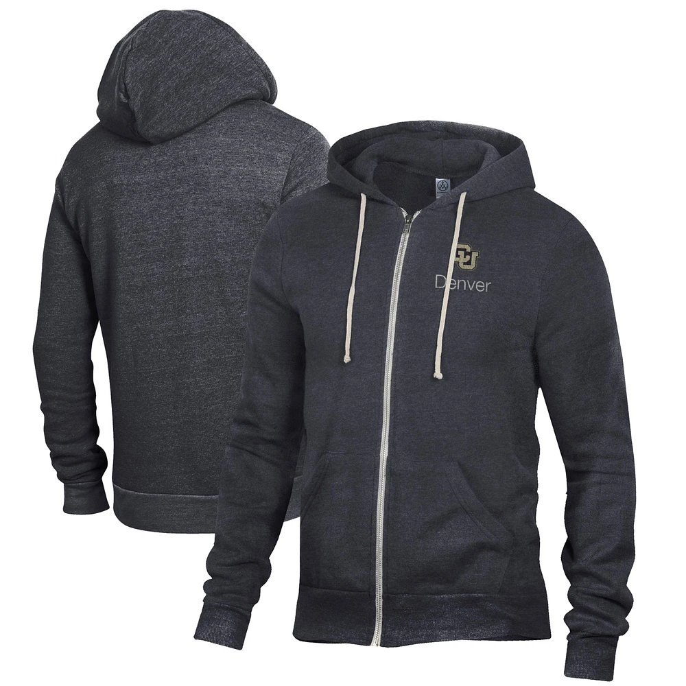 Men's Black CU Denver Lynx Rocky Full-Zip Hoodie