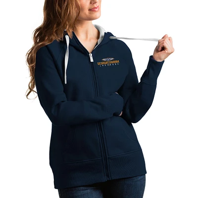 Women's Antigua Navy Georgia Swarm Victory Pullover Hoodie