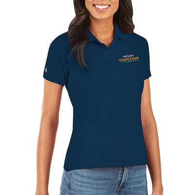Women's Antigua Navy Georgia Swarm Team Logo Legacy Pique Polo