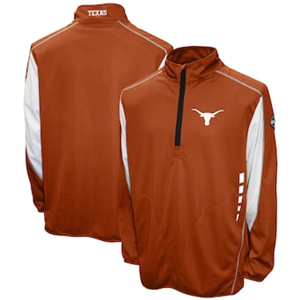 Men's Franchise Club Texas Orange Texas Longhorns Flex Thermatec Quarter-Zip Pullover Jacket