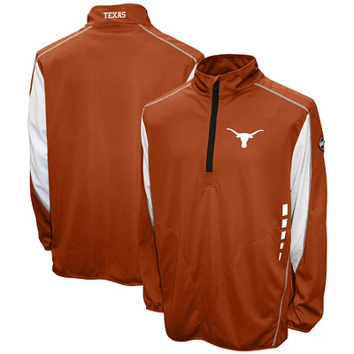 Men's Franchise Club Texas Orange Texas Longhorns Flex Thermatec Quarter-Zip Pullover Jacket