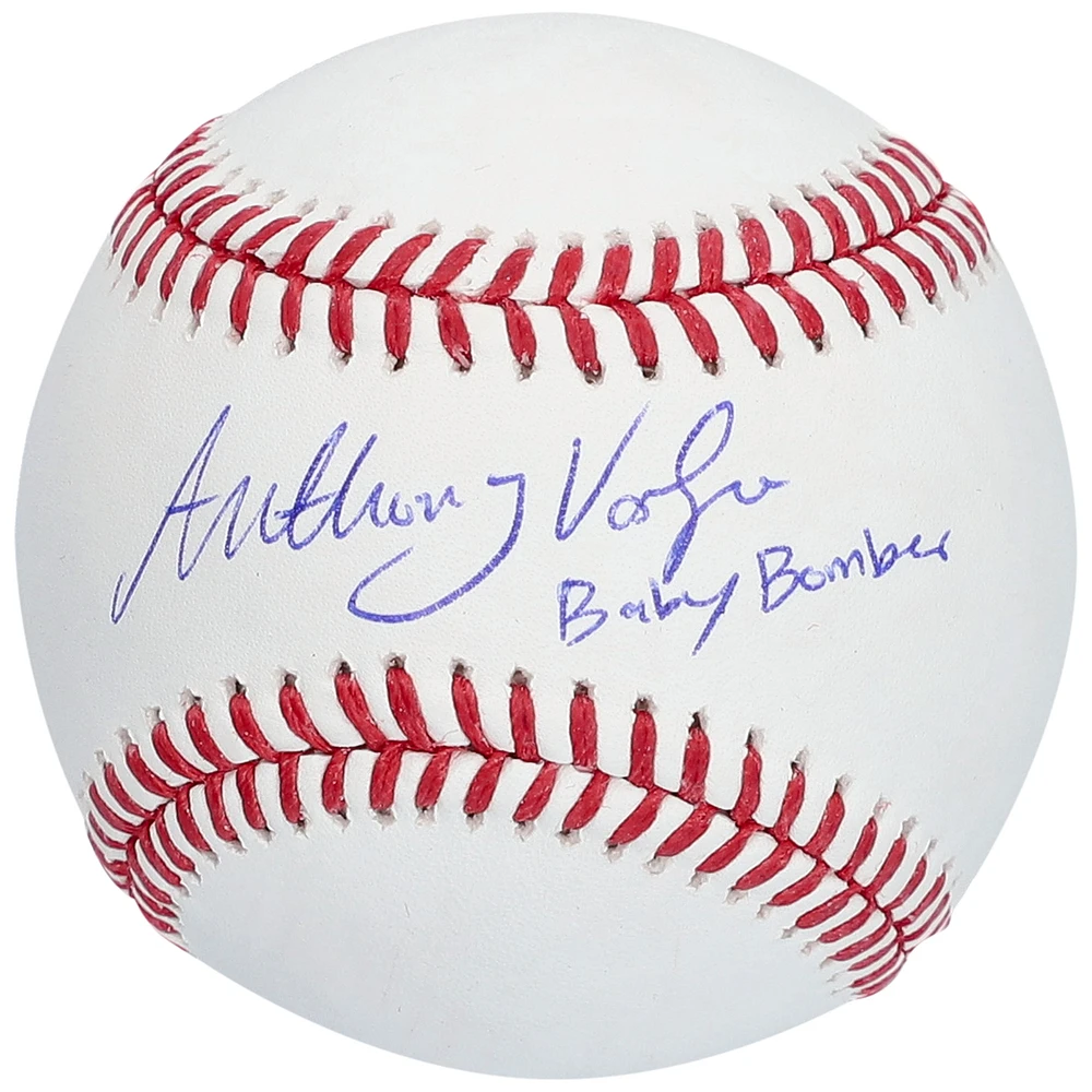 Anthony Volpe New York Yankees Autographed Baseball with "Baby Bomber" Inscription