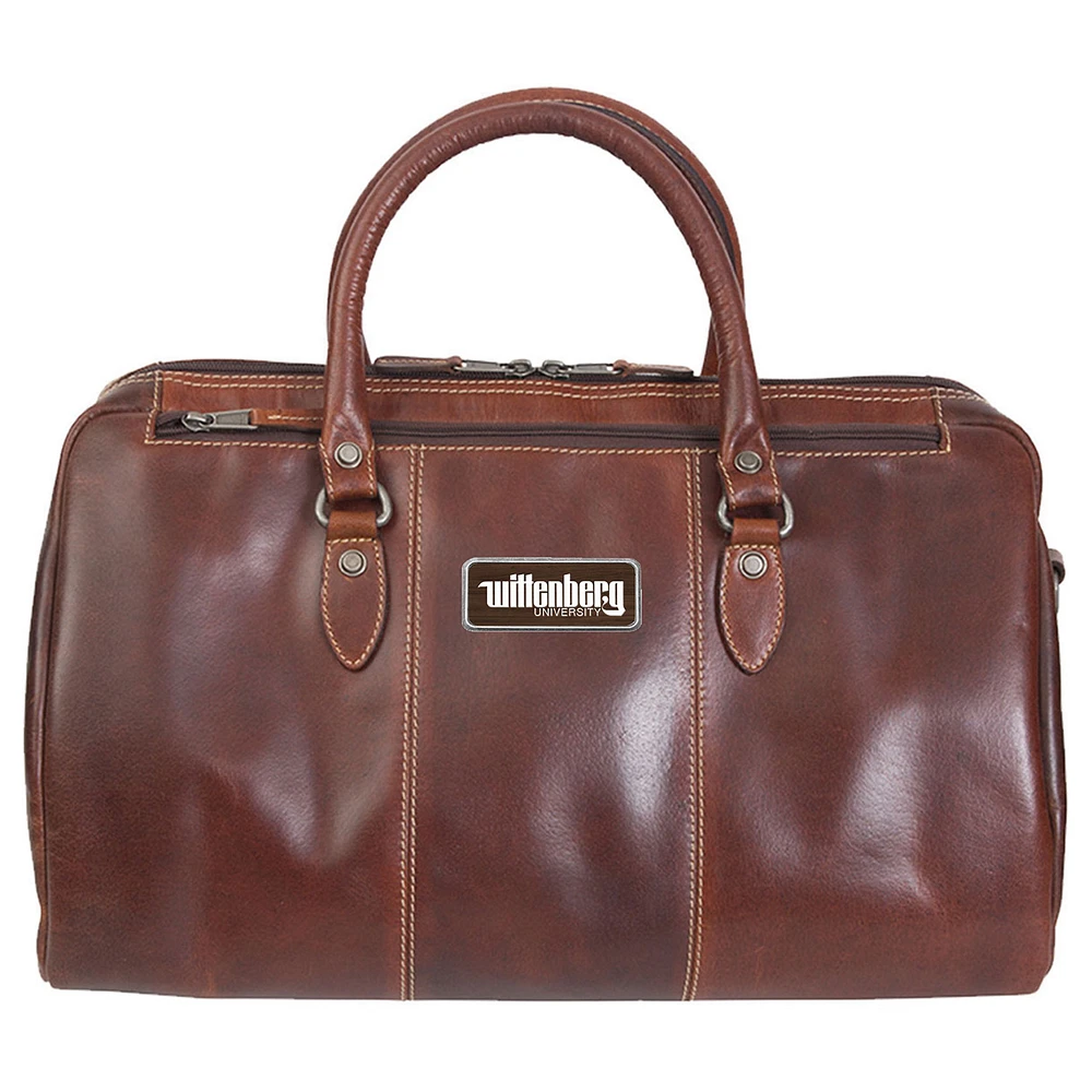 Brown Wittenberg University Tigers Logo Plate Niagara Canyon Duffel Bag