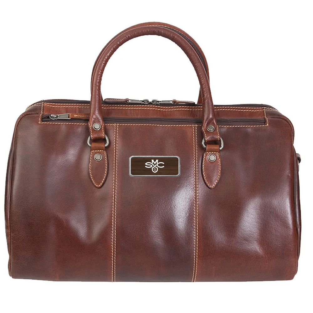 Brown Saint Mary's Gaels Logo Plate Niagara Canyon Duffel Bag
