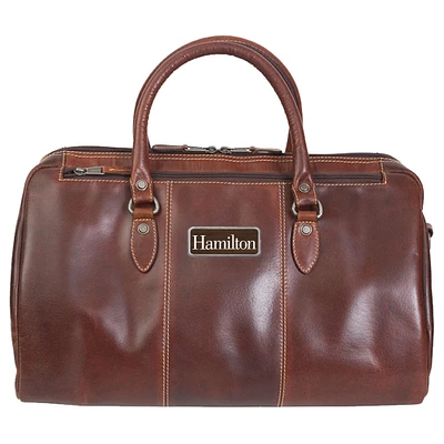 Brown Hamilton Continentals Logo Plate Niagara Canyon Duffel Bag