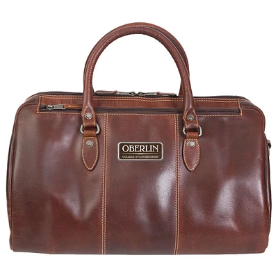 Brown Oberlin Yeomen Logo Plate Niagara Canyon Duffel Bag