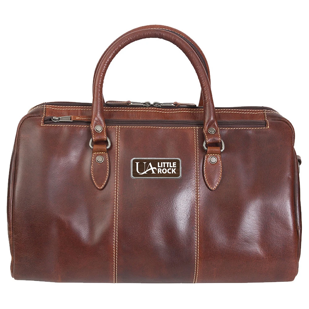Brown Arkansas Little Rock Trojans Logo Plate Niagara Canyon Duffel Bag