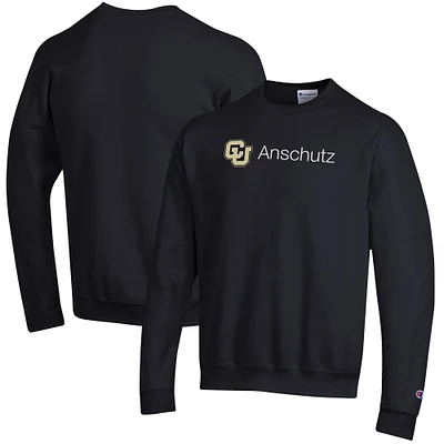 Men's Champion Black Colorado Anschutz Medical Campus Eco Powerblend Pullover Sweatshirt