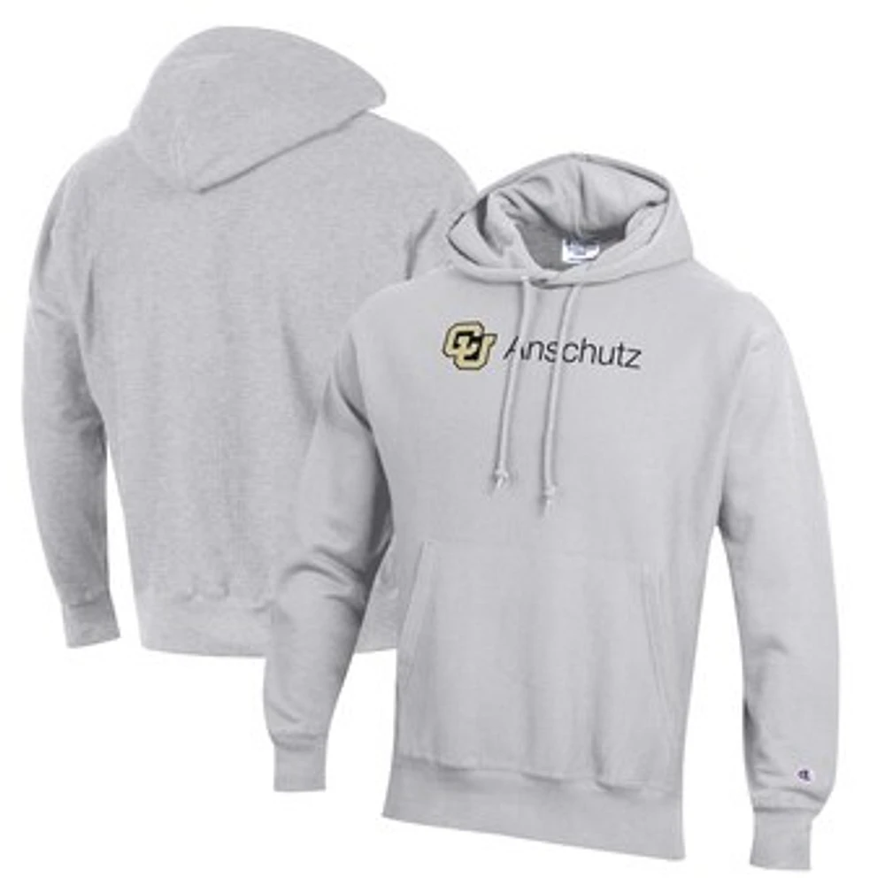 Men's Champion Gray Colorado Anschutz Medical Campus Reverse Weave Pullover Hoodie