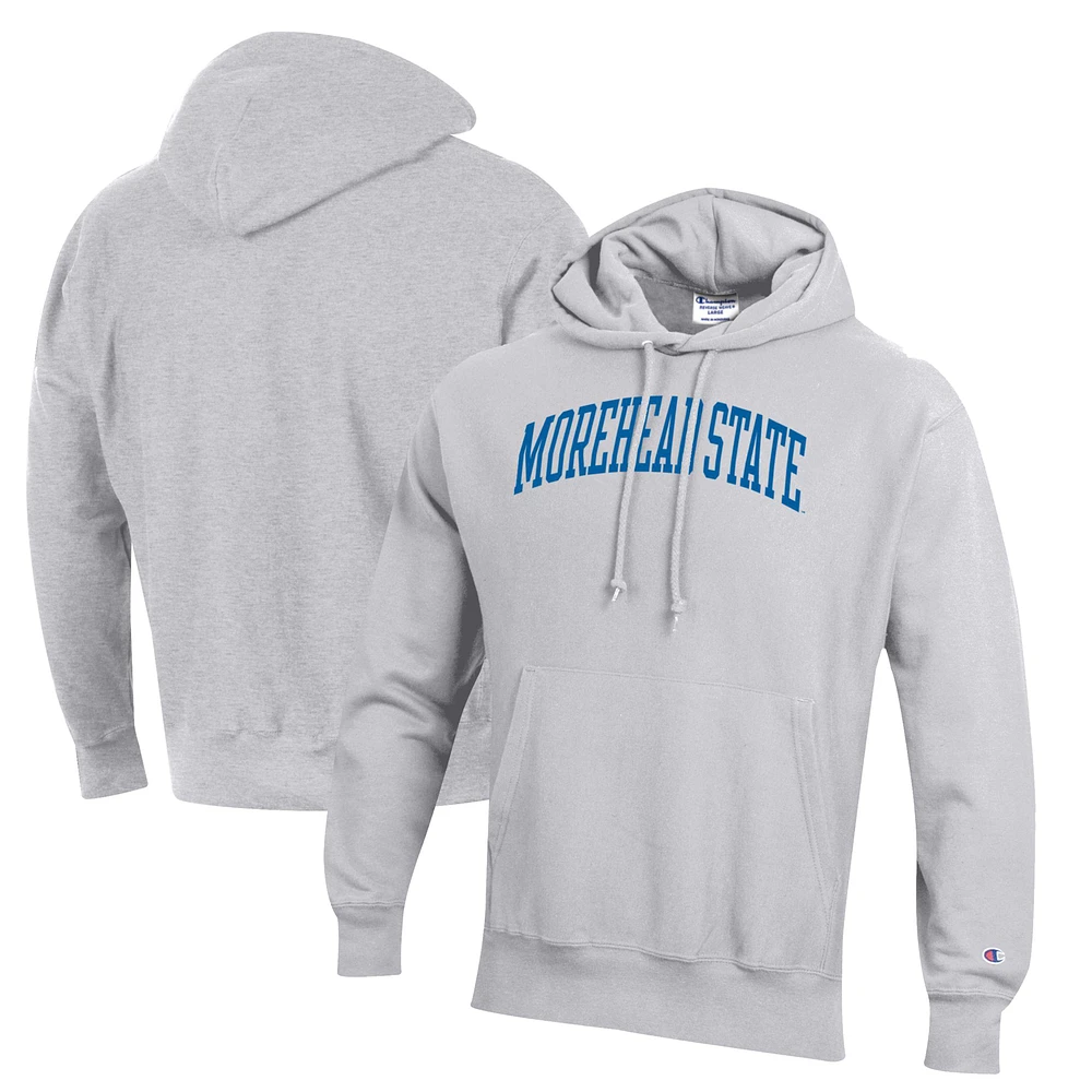 Men's Champion Gray Morehead State Eagles Reverse Weave Pullover Hoodie