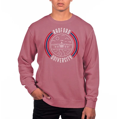Men's Uscape Apparel Maroon Radford Highlanders Pigment Dyed Fleece Crew Neck Sweatshirt